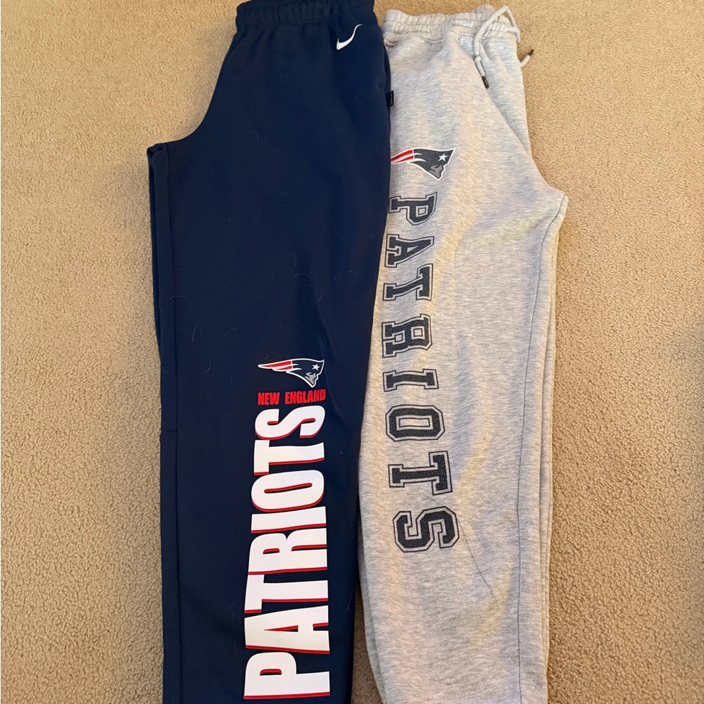 Nike Patriots Sweatpants - Navy and Gray